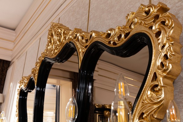 Floransa Black Marquetry Yemek Odası