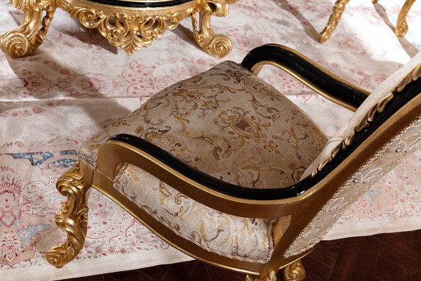 Floransa Black Marquetry Yemek Odası