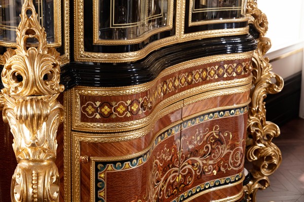 Floransa Black Marquetry Yemek Odası