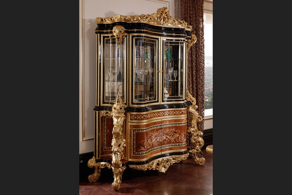 Floransa Black Marquetry Yemek Odası