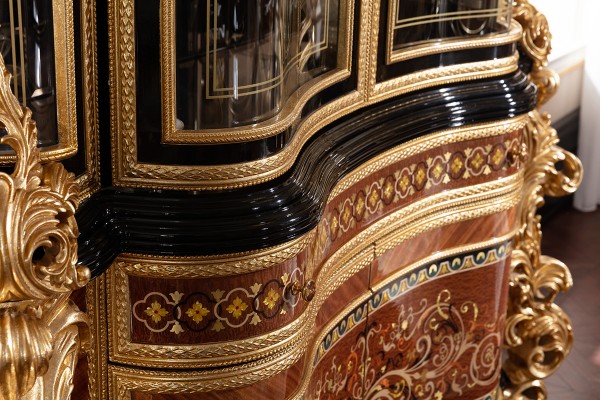 Floransa Black Marquetry Yemek Odası