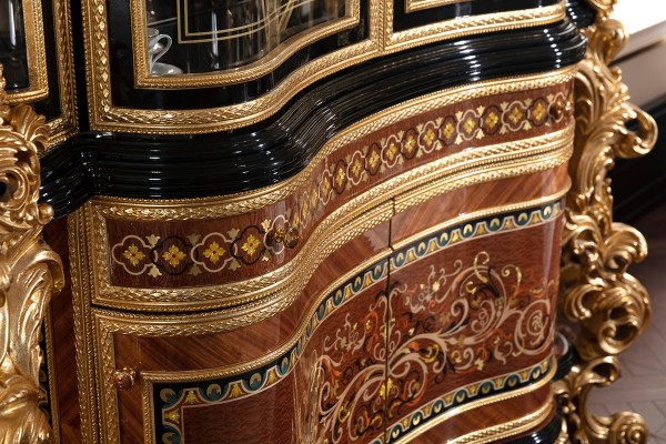 Floransa Black Marquetry Yemek Odası