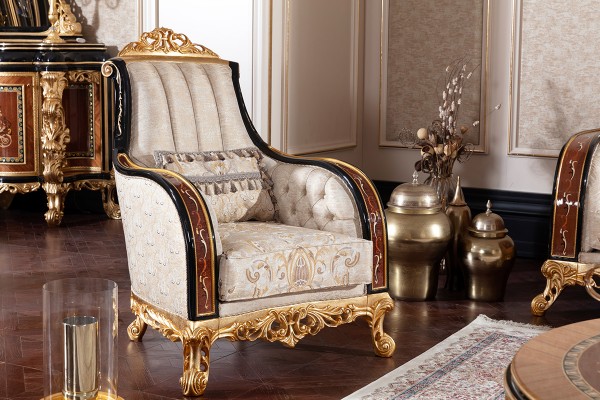 Floransa Black Marquetry Koltuk Takımı