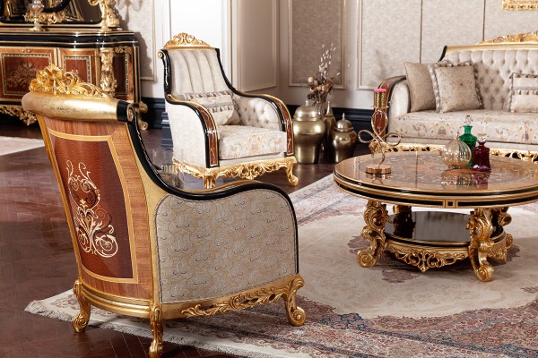 Floransa Black Marquetry Koltuk Takımı