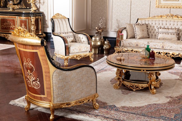 Floransa Black Marquetry Koltuk Takımı