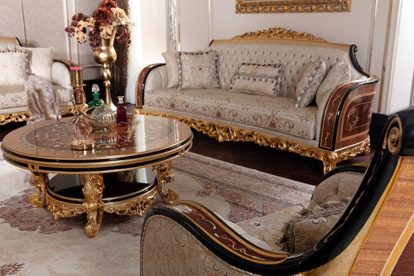 Floransa Black Marquetry Koltuk Takımı