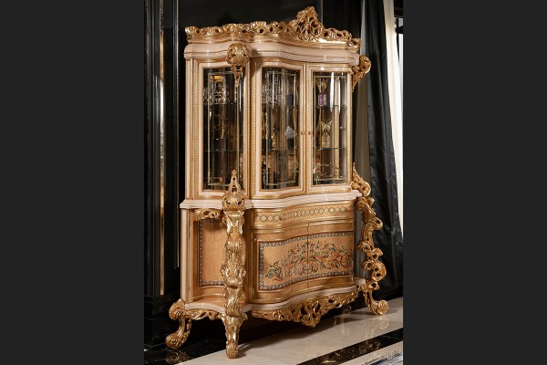 Floransa Cream Marquetry Yemek Odası