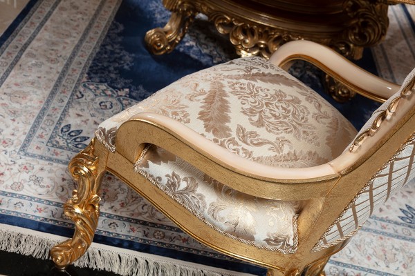 Floransa Cream Marquetry Yemek Odası