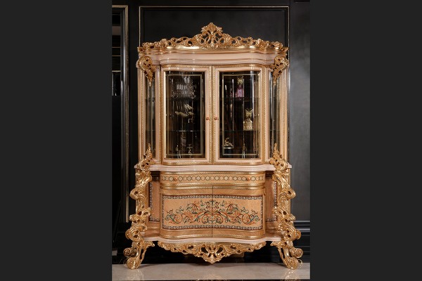 Floransa Cream Marquetry Yemek Odası